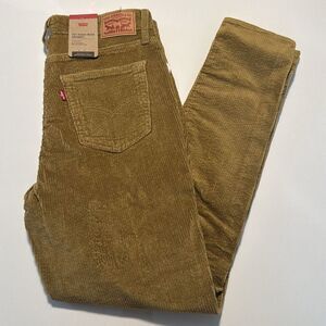 Levis Corduroy Pants Womens 31 30 721 High Rise Skinny